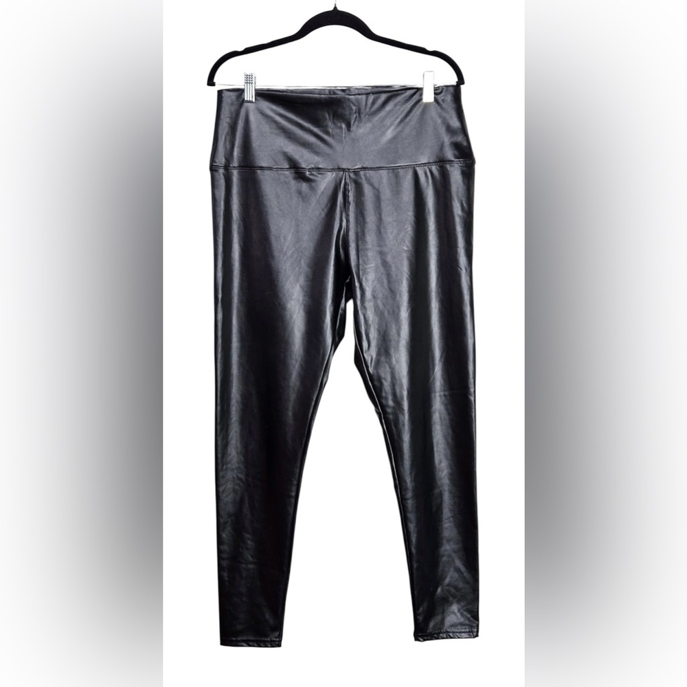 Hot Kiss Black Faux Leather Leggings